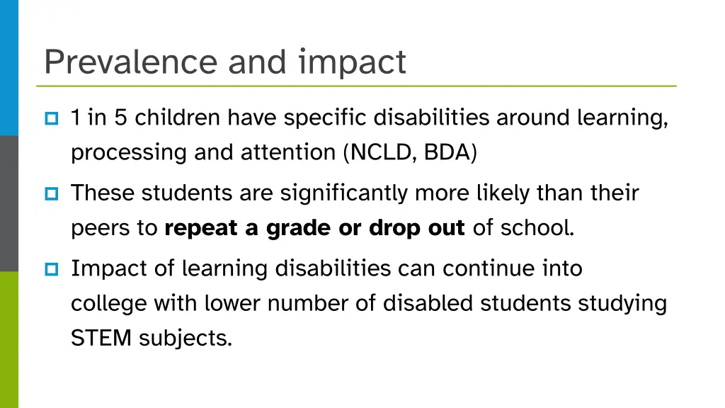 prevalence and impact