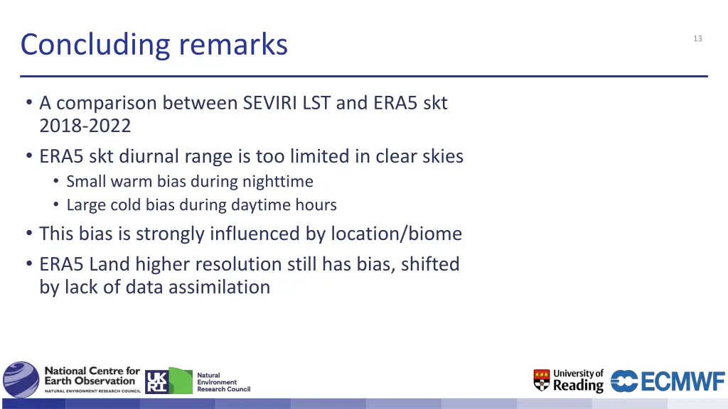 concluding remarks
