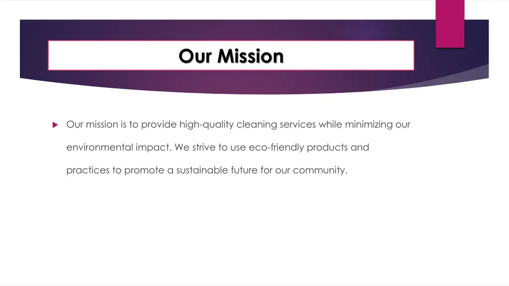our mission