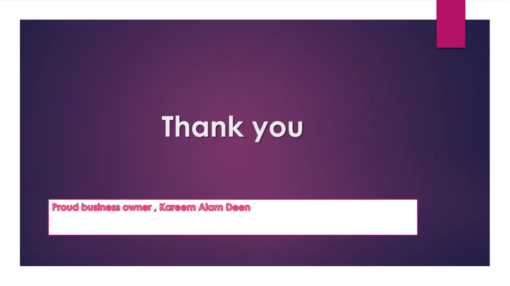 thank you