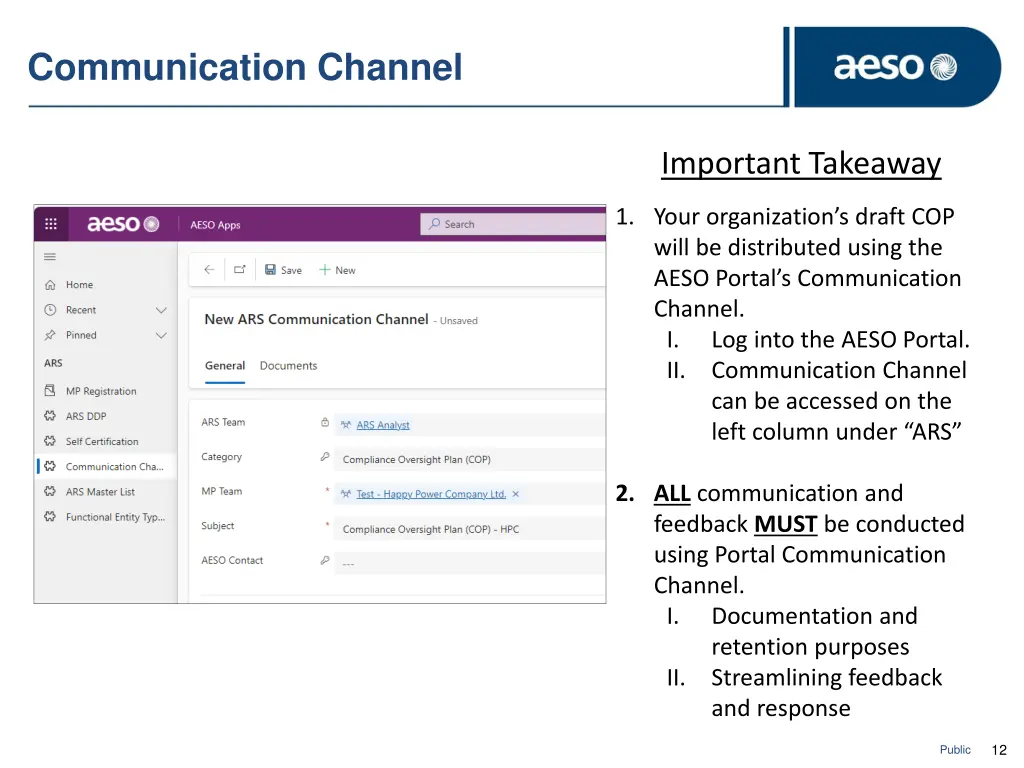 communication channel