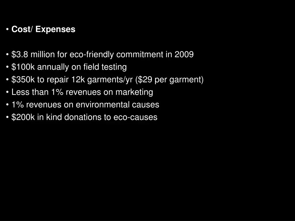 cost expenses