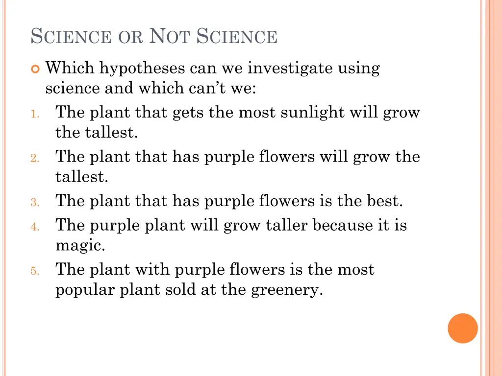 s cience or n ot s cience