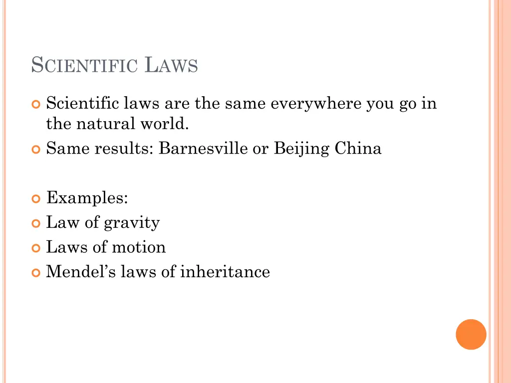 s cientific l aws