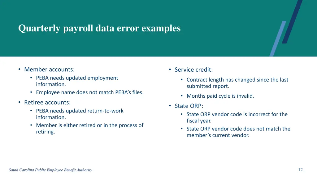 quarterly payroll data error examples