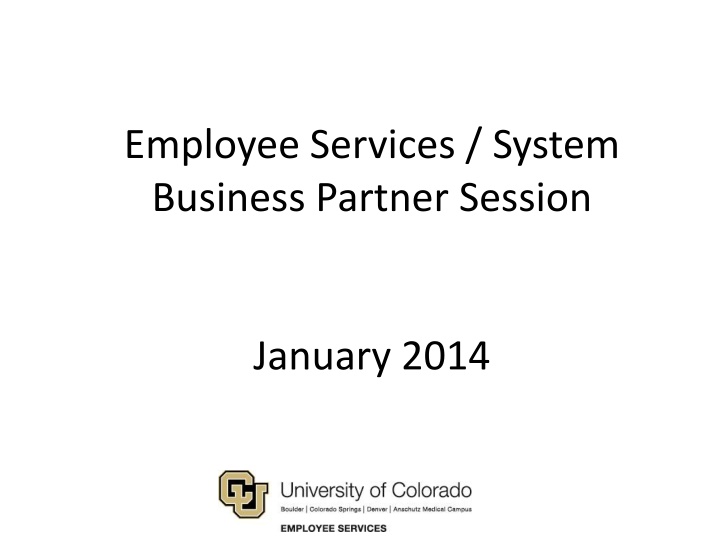 employee services system business partner session