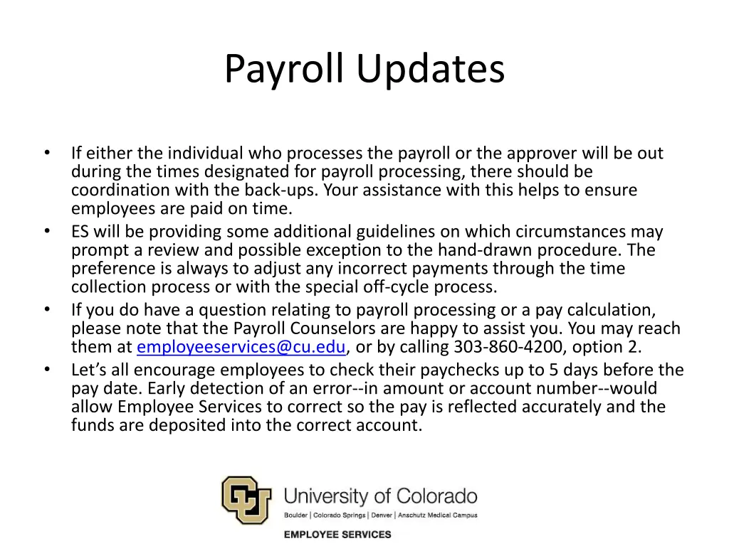 payroll updates 1