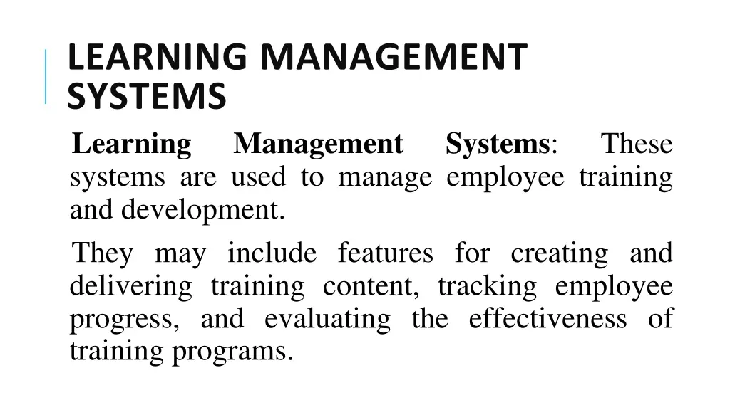 learning management systems learning management