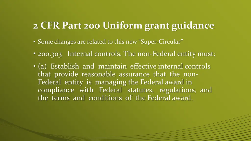 2 cfr part 200 uniform grant guidance