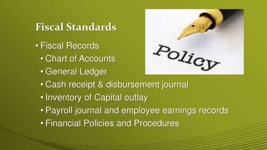 fiscal standards