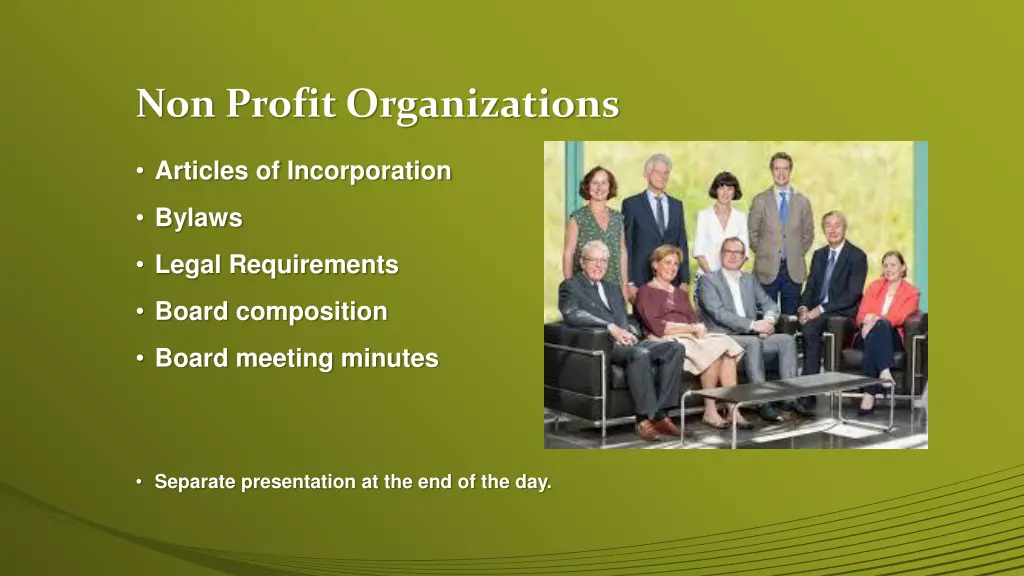 non profit organizations