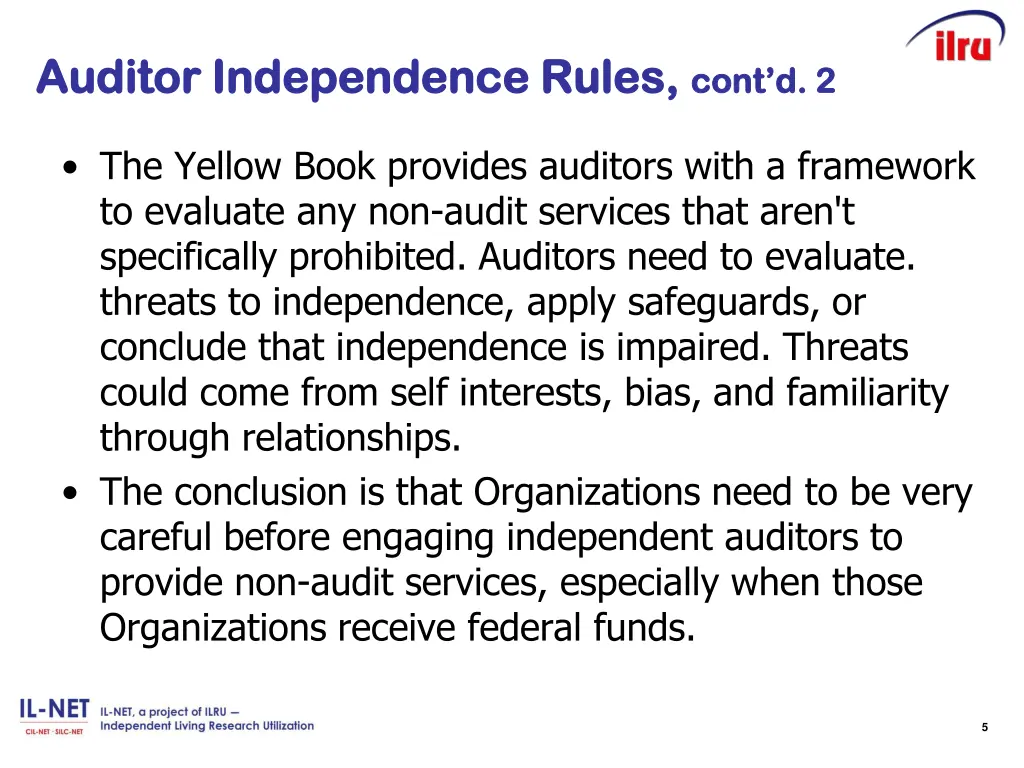 auditor independence rules auditor independence 2