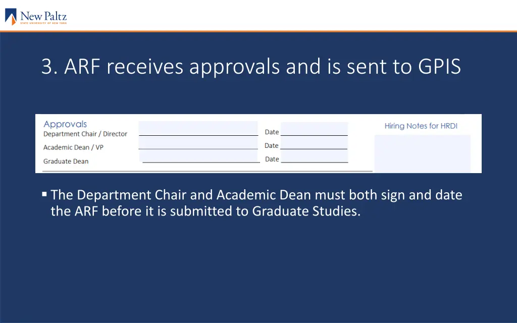 3 arf receives approvals and is sent to gpis