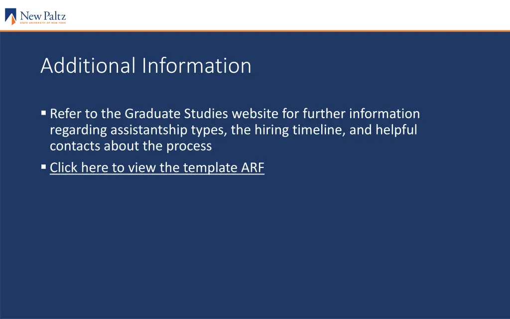 additional information