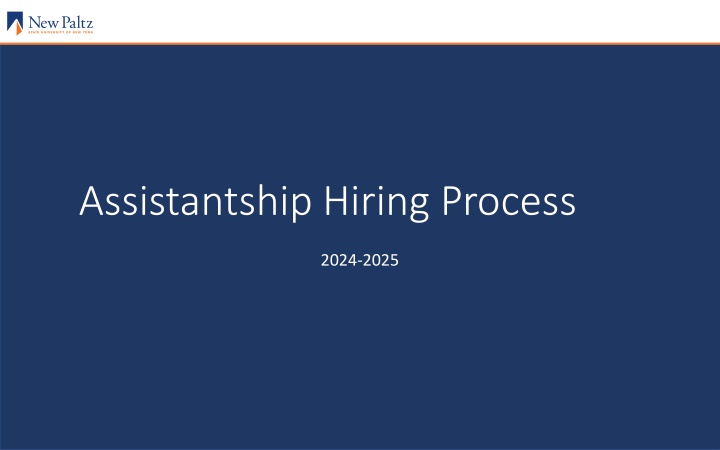 assistantship hiring process