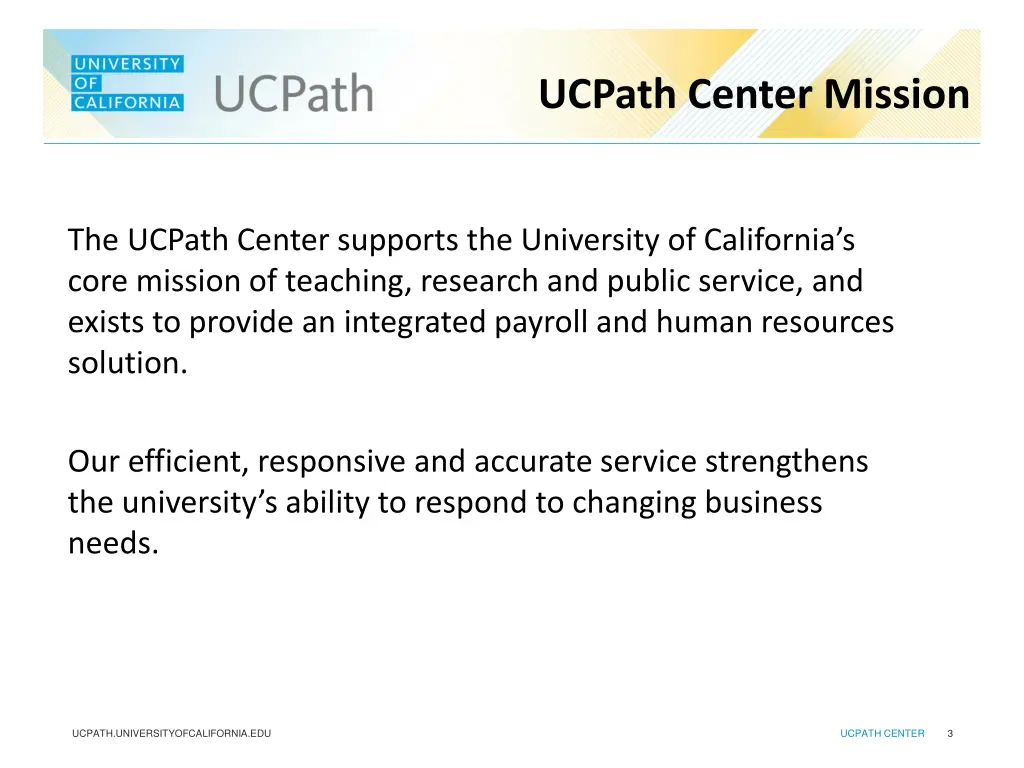 ucpath center mission