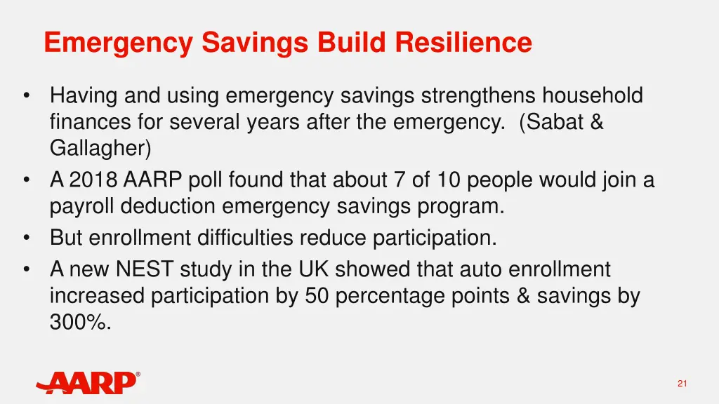 emergency savings build resilience
