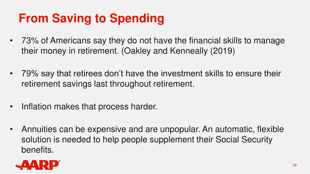 from saving to spending