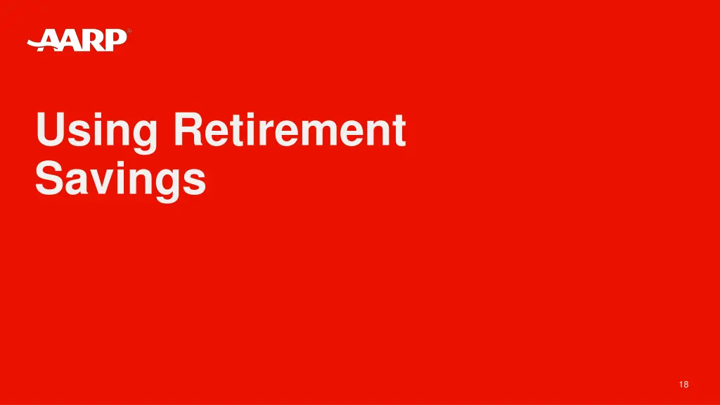 using retirement savings