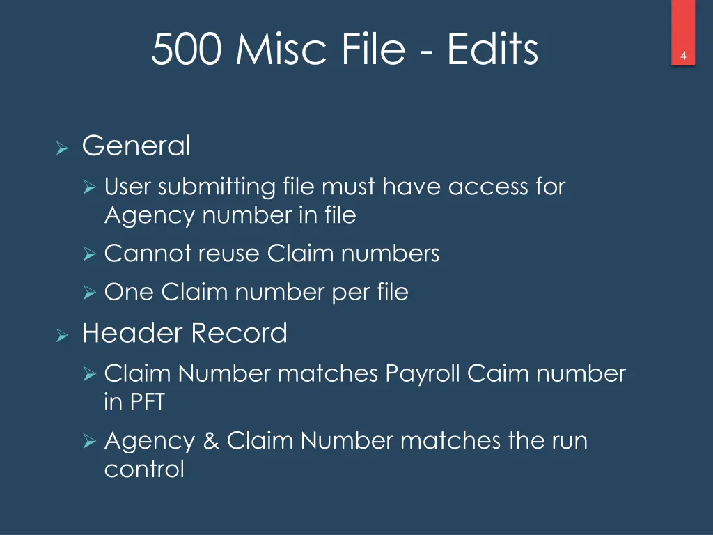500 misc file edits