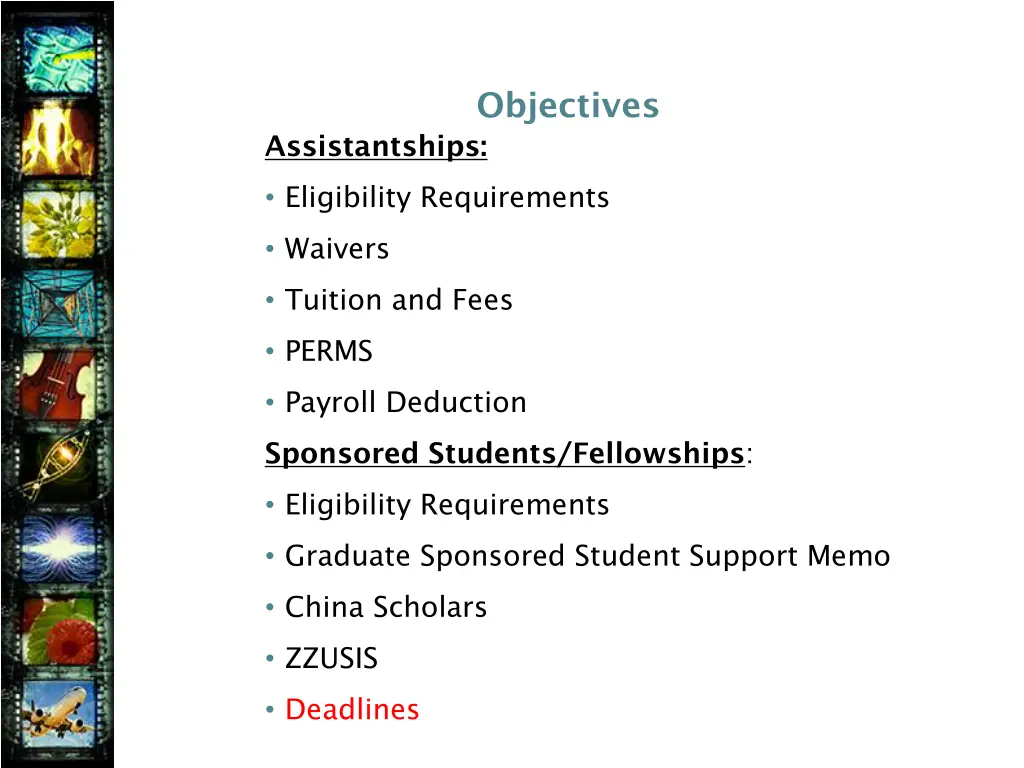 objectives
