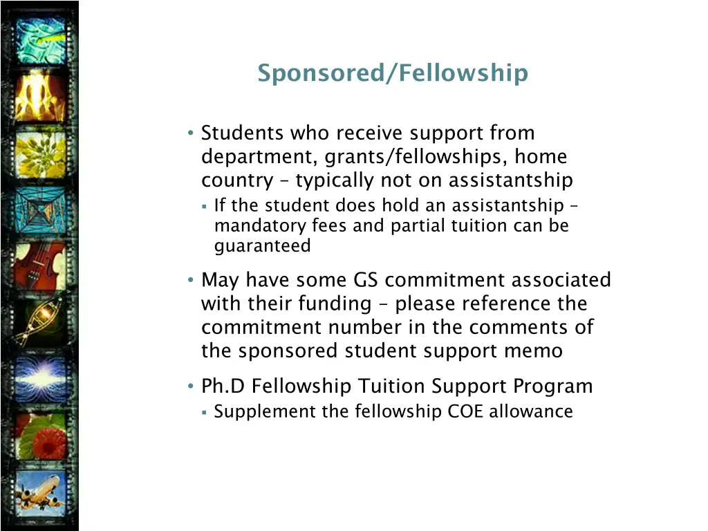 sponsored fellowship