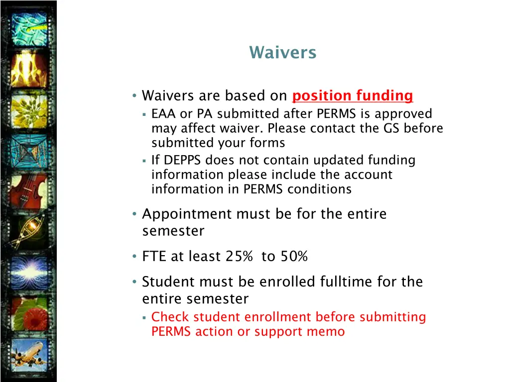 waivers