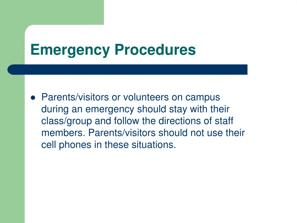 emergency procedures 1