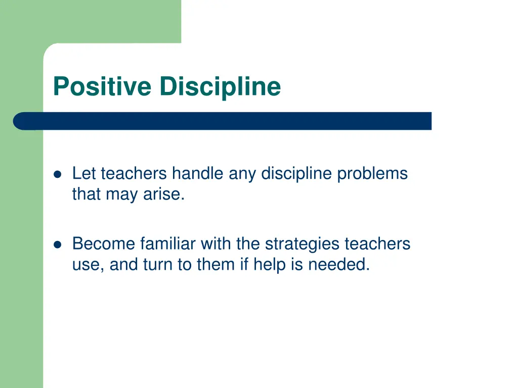 positive discipline