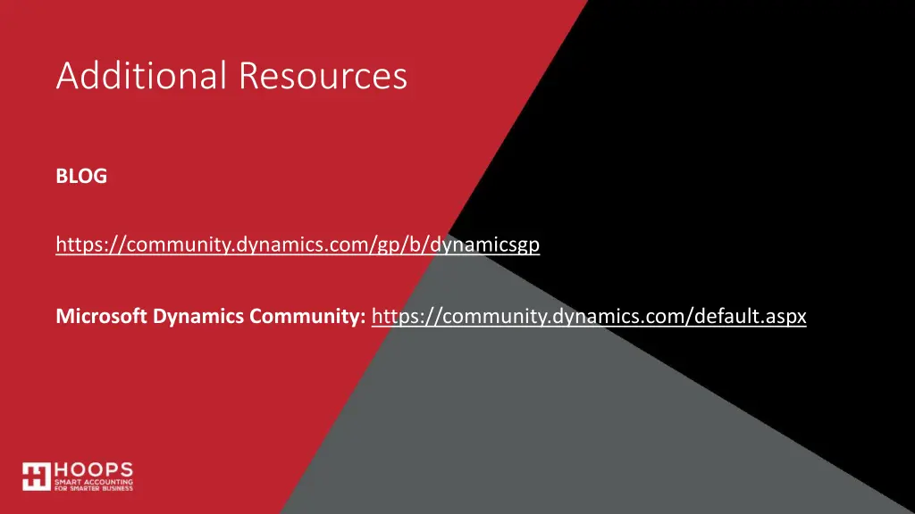 additional resources