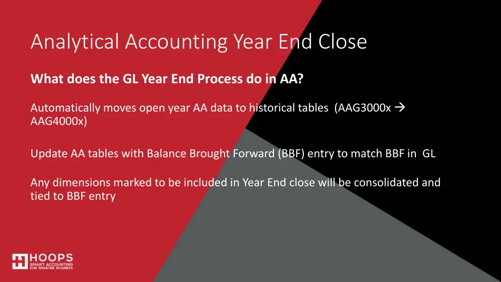 analytical accounting year end close 1