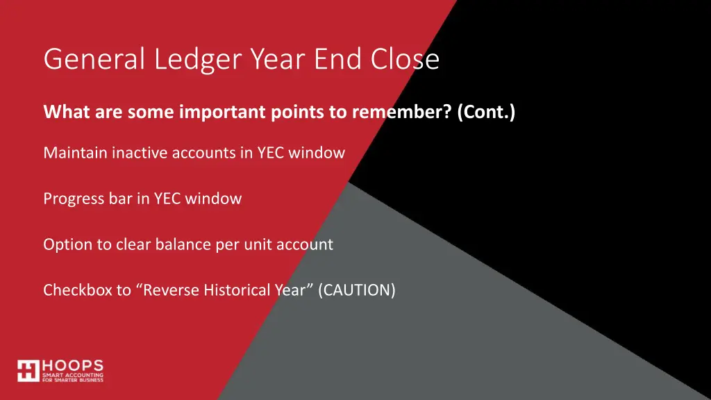 general ledger year end close 5