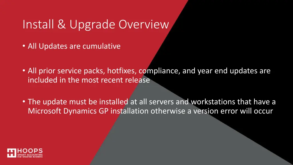 install upgrade overview