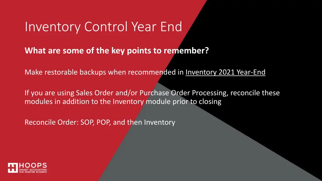 inventory control year end 3