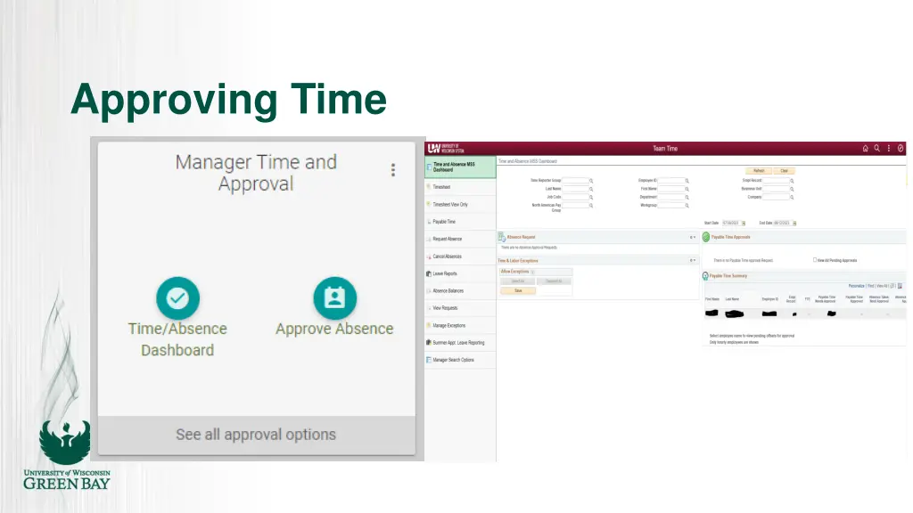 approving time