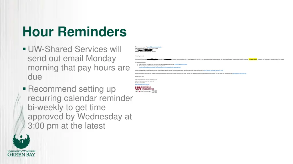 hour reminders