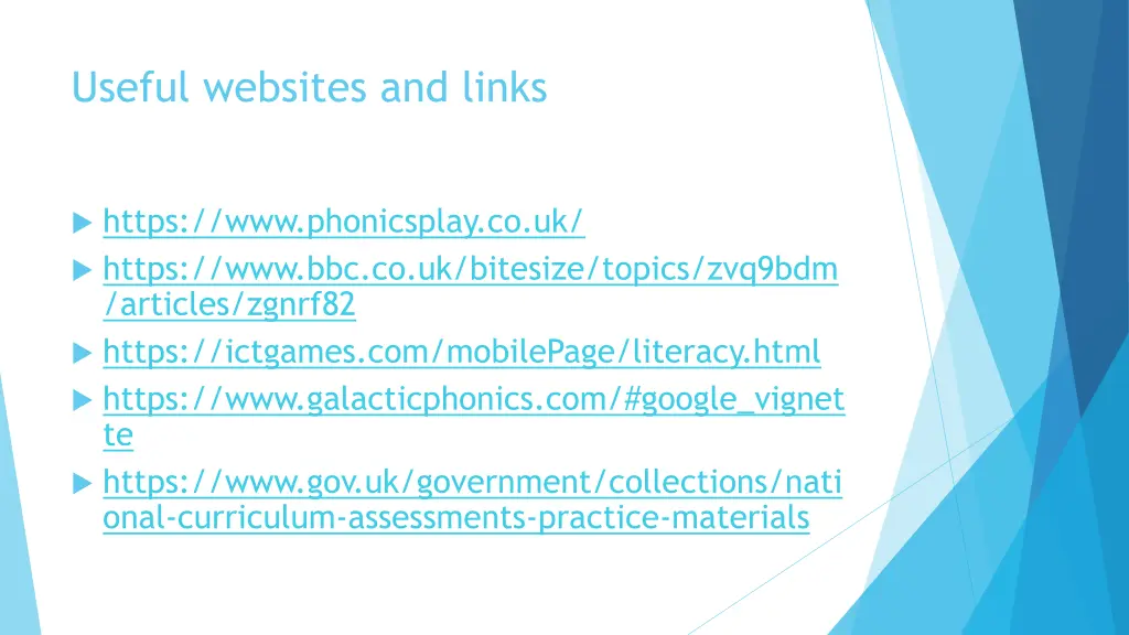 useful websites and links