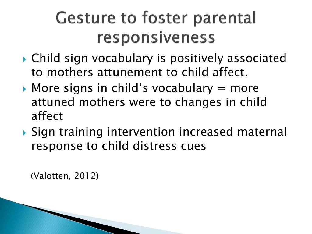 child sign vocabulary is positively associated