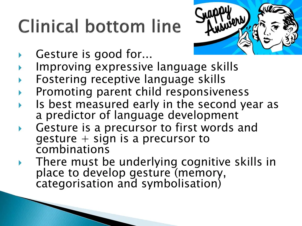 gesture is good for improving expressive language