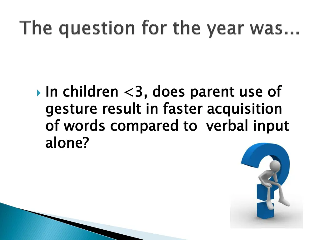 in children 3 does parent use of gesture result