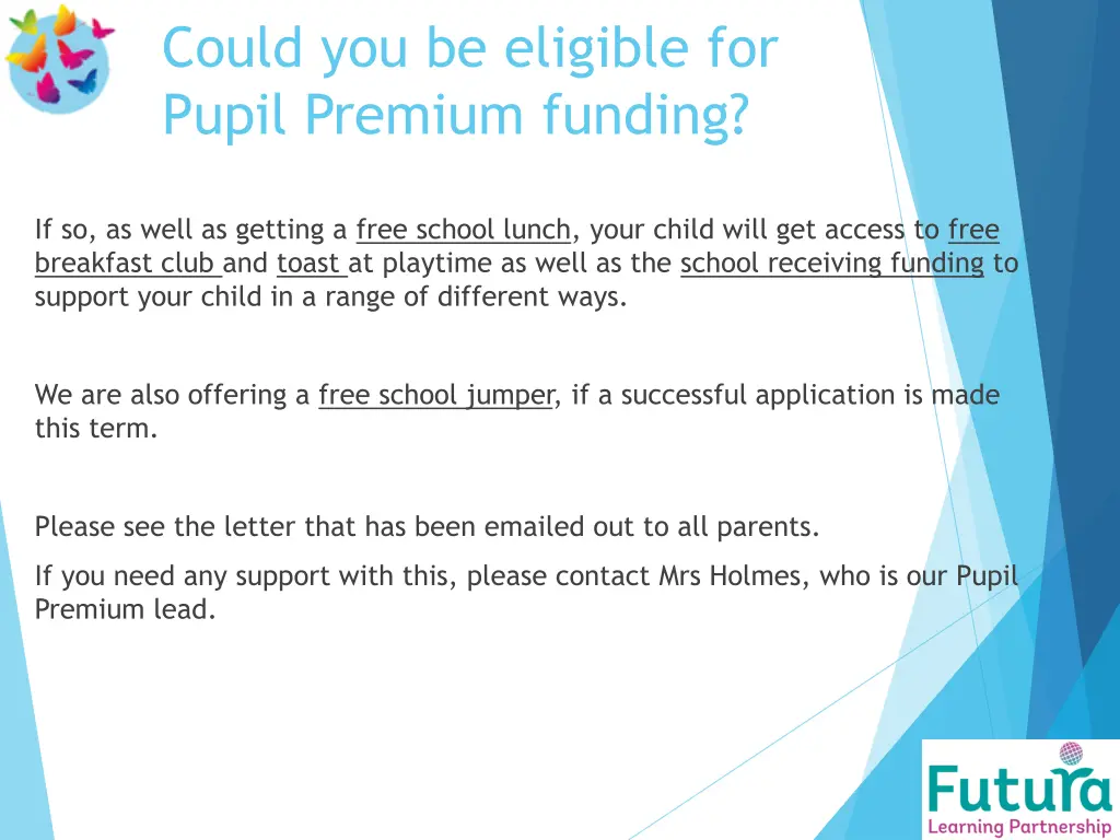 could you be eligible for pupil premium funding