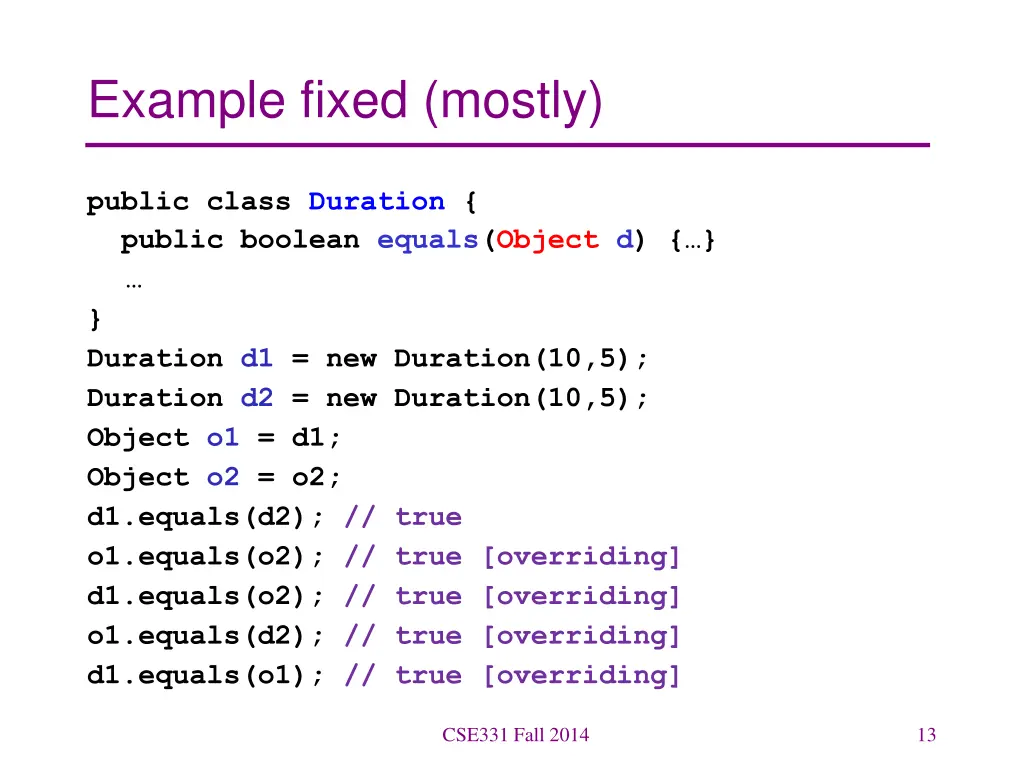 example fixed mostly