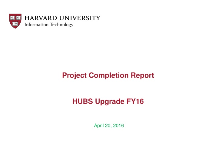 project completion report