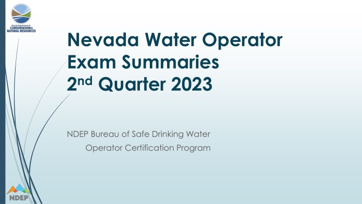 nevada water operator exam summaries 2 nd quarter