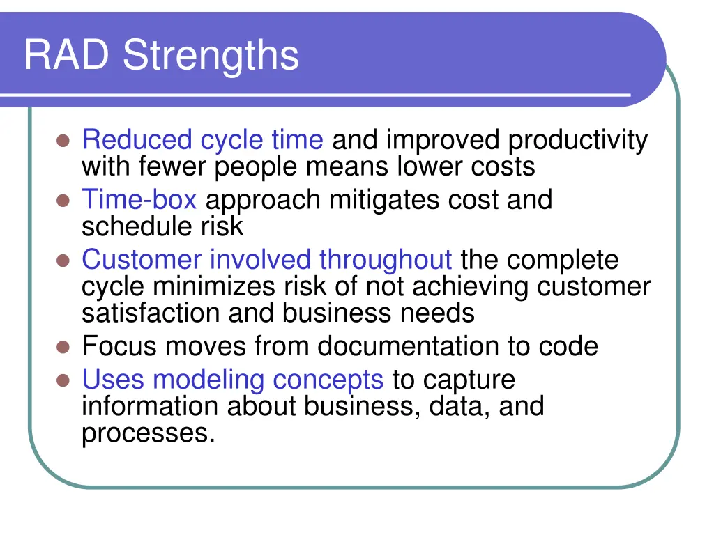 rad strengths