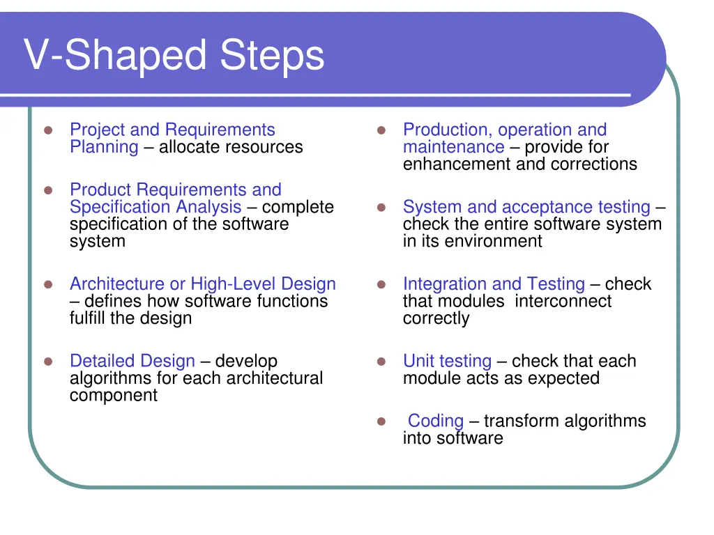 v shaped steps