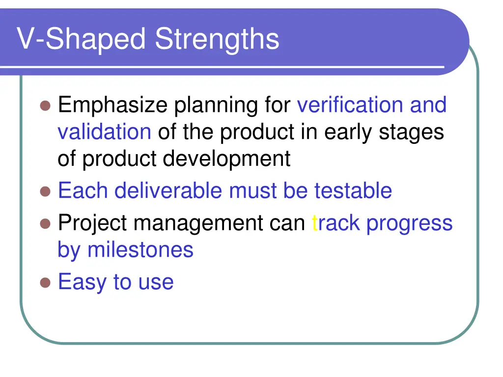 v shaped strengths