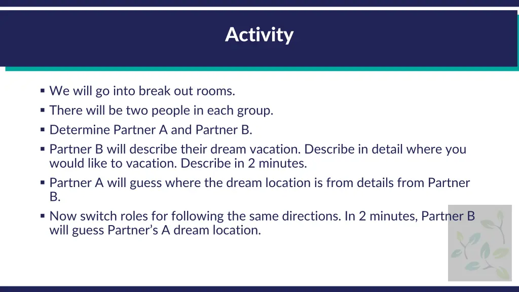 activity