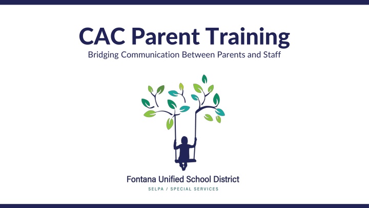 cac parent training bridging communication
