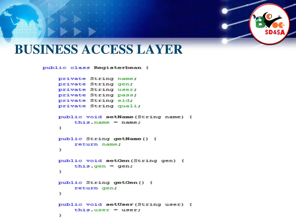 business access layer